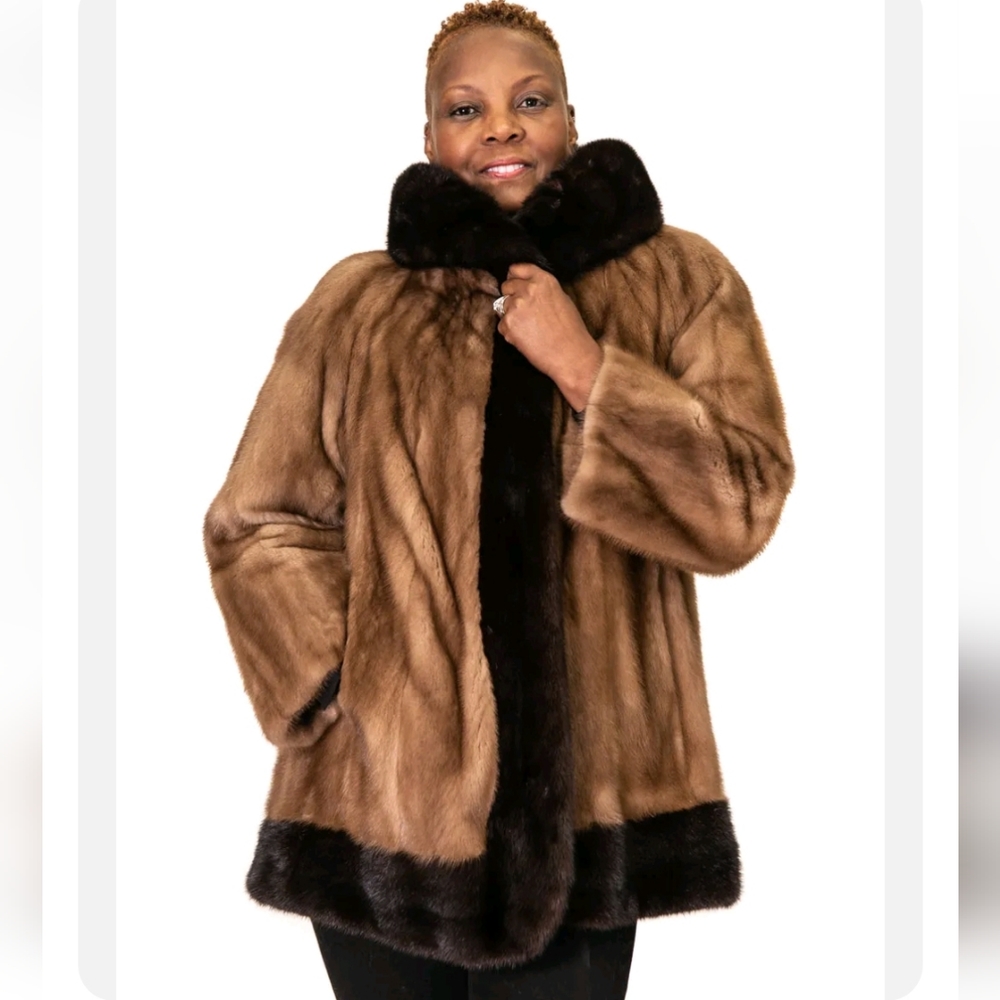 CLEARANCE Mink Fur Jacket